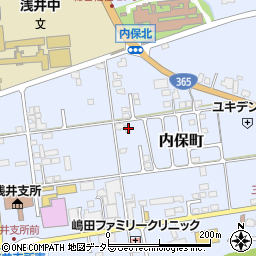滋賀県長浜市内保町2797周辺の地図