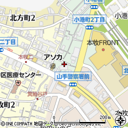 クロスハート本牧・横浜周辺の地図