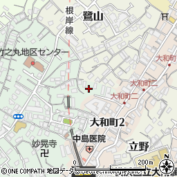 神奈川県横浜市中区竹之丸36周辺の地図