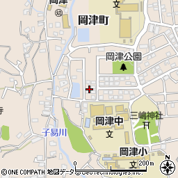 神奈川県横浜市泉区岡津町周辺の地図