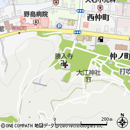 勝入寺周辺の地図