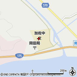 舞鶴市立加佐中学校周辺の地図