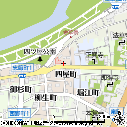 岐阜県岐阜市四屋町50周辺の地図