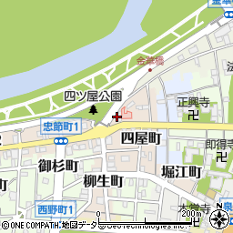 岐阜県岐阜市四屋町41周辺の地図