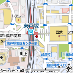 横浜市戸塚区東戸塚駅行政サービスコーナー周辺の地図
