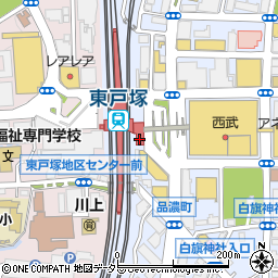 横浜市戸塚区東戸塚駅行政サービスコーナー周辺の地図