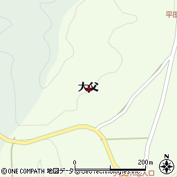 鳥取県東伯郡琴浦町大父周辺の地図