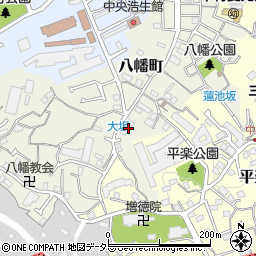 神奈川県横浜市南区八幡町46周辺の地図