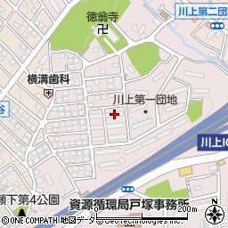 県公社川上第１住宅１６号棟周辺の地図