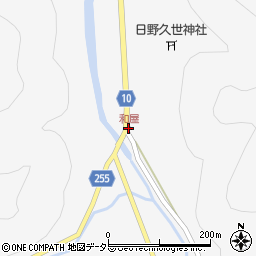 和屋周辺の地図