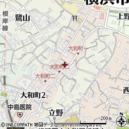 大和町立野町内会館周辺の地図