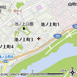 岐阜県岐阜市池ノ上町2丁目28周辺の地図