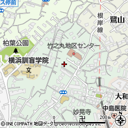 神奈川県横浜市中区竹之丸131周辺の地図