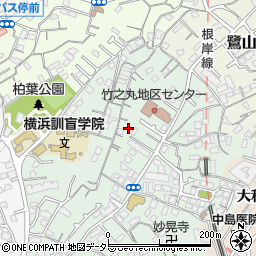 神奈川県横浜市中区竹之丸151周辺の地図
