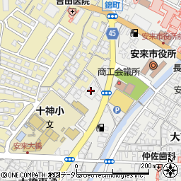 島根県安来市安来町川尻町周辺の地図