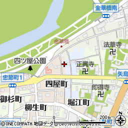 岐阜県岐阜市四屋町6周辺の地図