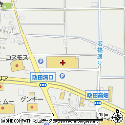 岐阜県本巣市政田1225周辺の地図