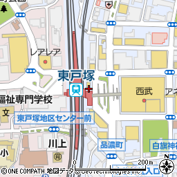 バーガーキング東戸塚店周辺の地図