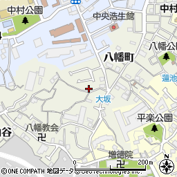 神奈川県横浜市南区八幡町73周辺の地図
