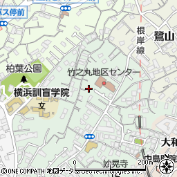神奈川県横浜市中区竹之丸150周辺の地図