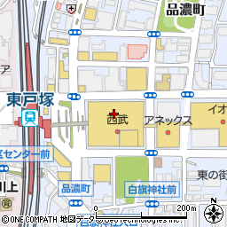 ハックドラッグ東戸塚オーロラモール店周辺の地図