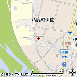 兵庫県養父市八鹿町伊佐周辺の地図