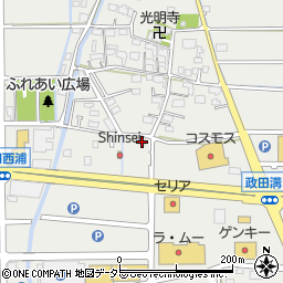 岐阜県本巣市政田1341周辺の地図