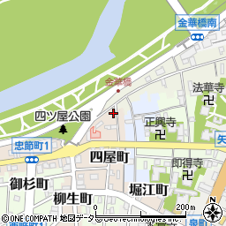 岐阜県岐阜市四屋町68周辺の地図