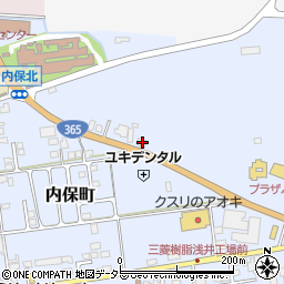 滋賀県長浜市内保町394周辺の地図