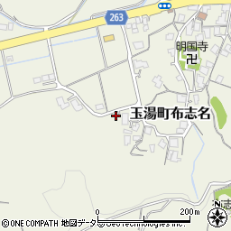 島根県松江市玉湯町布志名341周辺の地図