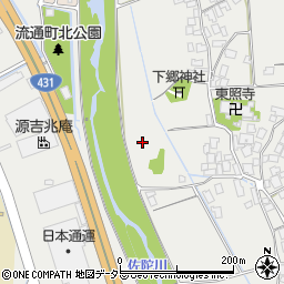 鳥取県米子市下郷周辺の地図