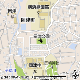 岡津公園周辺の地図