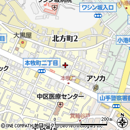 横浜運転代行サービス　受付センター周辺の地図