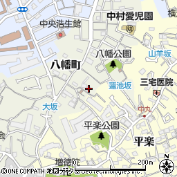 神奈川県横浜市南区八幡町40周辺の地図