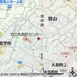 神奈川県横浜市中区竹之丸3周辺の地図