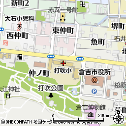 倉吉市立成徳小学校周辺の地図
