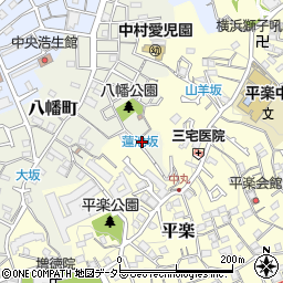 神奈川県横浜市南区八幡町29周辺の地図