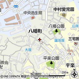 神奈川県横浜市南区八幡町37周辺の地図