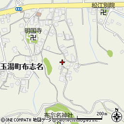 島根県松江市玉湯町布志名254周辺の地図