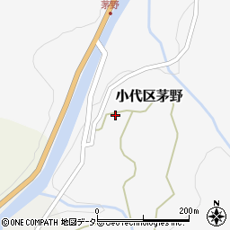 兵庫県美方郡香美町小代区茅野周辺の地図