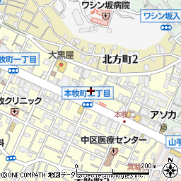 リパーク横浜本牧町１丁目駐車場周辺の地図