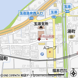 玉湯町障害者共同作業所ひだまり周辺の地図