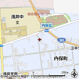 滋賀県長浜市内保町2806周辺の地図