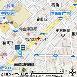 神奈川県横浜市南区宮元町周辺の地図