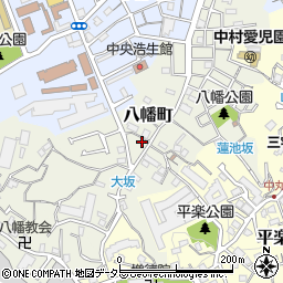 神奈川県横浜市南区八幡町71周辺の地図