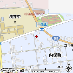 滋賀県長浜市内保町2800周辺の地図