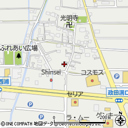 岐阜県本巣市政田1489周辺の地図