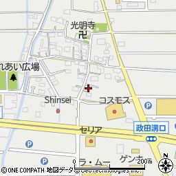 岐阜県本巣市政田1435周辺の地図