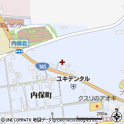 滋賀県長浜市内保町393周辺の地図