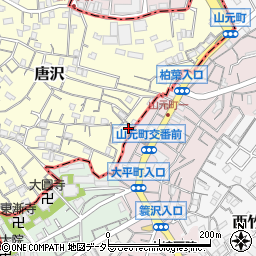 神奈川県横浜市南区唐沢72周辺の地図
